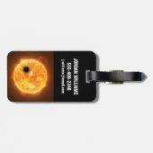 Étiquette À Bagage L'Exoplanet Wasp-107b Est Un Géant De Gaz (Dos horizontal)