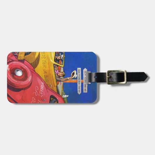 Étiquette À Bagage L'Exposition universelle ou le buste (Devant horizontal)