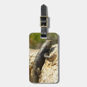 Étiquette À Bagage Lézard épineux à dos jaune à Joshua Tree
