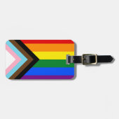 Étiquette À Bagage LGBTQ & Pride - Arc-en-ciel - Indicateur de progre (Devant horizontal)