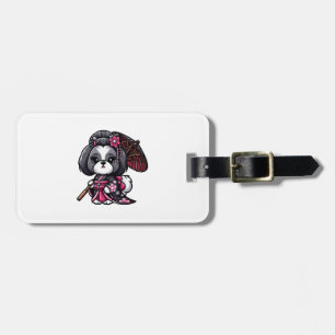 Étiquette À Bagage Lhasa Apso Chien Kimono