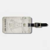 Étiquette À Bagage L'homme vitruvien de Léonard de Vinci (Devant horizontal)