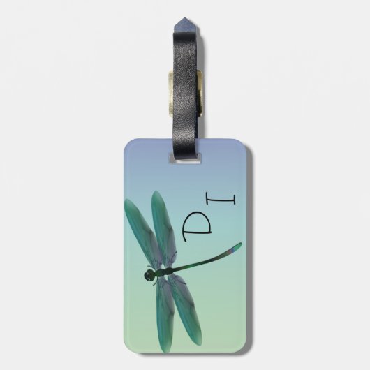 Étiquette À Bagage Libellule (Dos Vertical)