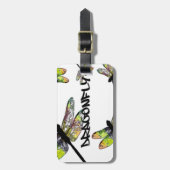 ÉTIQUETTE À BAGAGE LIBELLULE (Devant Vertical)