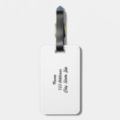 Étiquette À Bagage Libellule, visiteur de ciel (Dos Vertical)