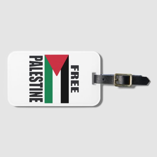 Étiquette À Bagage Libérez la Palestine (Devant Horizontal)