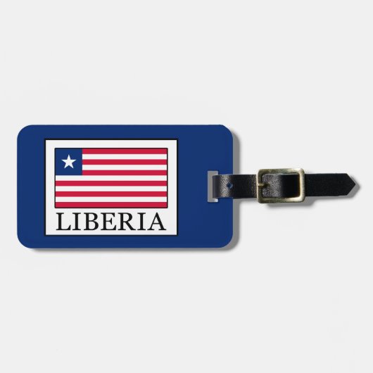 Étiquette À Bagage Libéria (Devant horizontal)