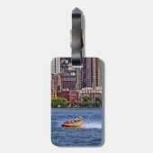 Étiquette À Bagage Liberty State Park - Jet Ski dans le bassin du can (Dos Vertical)