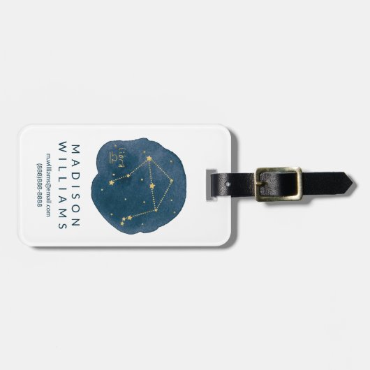 Étiquette À Bagage Libra (Devant horizontal)