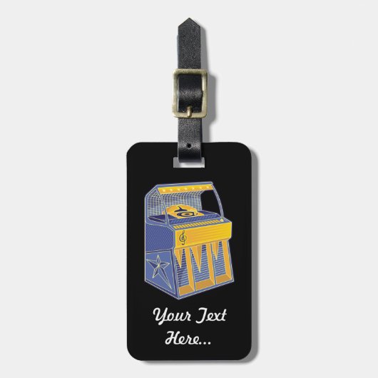 Étiquette À Bagage Librairie rétro (Devant Vertical)