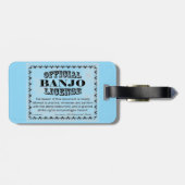 Étiquette À Bagage Licence Banjo (Dos horizontal)