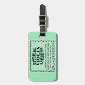 Étiquette À Bagage Licence de violon (Devant Vertical)