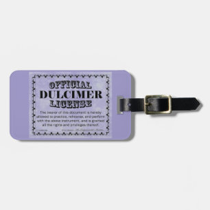 Étiquette À Bagage Licence Dulcimer
