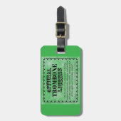 Étiquette À Bagage Licence Trombone (Devant Vertical)
