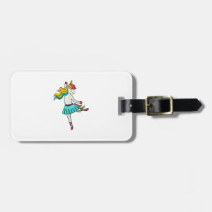Étiquette À Bagage Licorne de ballerine danseuse de ballet robe tutu