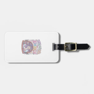 Étiquette À Bagage Licorne Introvertie mais Originale Blanche Étincel