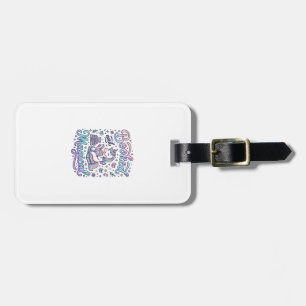 Étiquette À Bagage Licorne Réservée et Idée Cadeau Magique Typographi