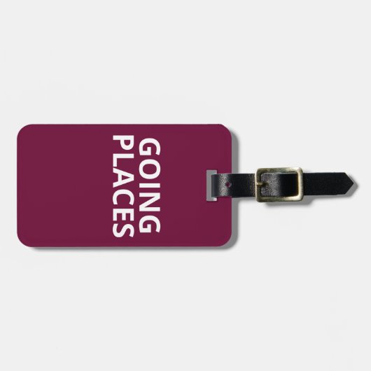 Étiquette À Bagage Lieux - étiquette de bagage (Devant horizontal)