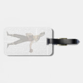 Étiquette À Bagage Lièvre de boxe (Dos horizontal)