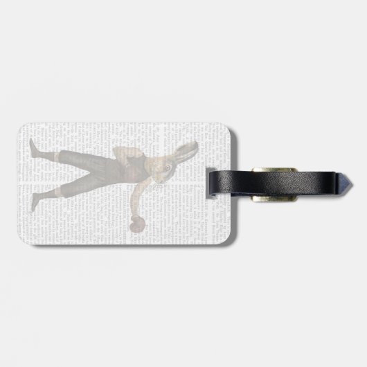 Étiquette À Bagage Lièvre de boxe (Dos horizontal)