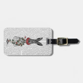 Étiquette À Bagage Lièvre de fraise (Devant horizontal)