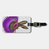 Étiquette À Bagage Lièvres 2 de mardi gras (Devant horizontal)