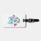 Étiquette À Bagage Light Blue Awareness Ribbon Support and Hope (Devant horizontal)