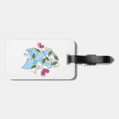 Étiquette À Bagage Light Blue Awareness Ribbon Support and Hope (Dos horizontal)