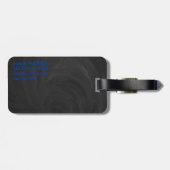 Étiquette À Bagage Lignes de Dollar de Sable Rouge Jaune Bleu (Dos horizontal)