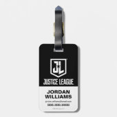 Étiquette À Bagage Ligue de Justice | Aquaman Sur Le Champ De Bataill (Dos Vertical)