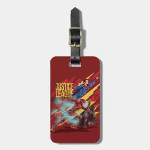 Étiquette À Bagage Ligue de Justice   Badge Superman, Flash et Batman