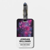 Étiquette À Bagage Ligue de Justice | Panneaux de groupe galactique d (Dos Vertical)