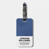 Étiquette À Bagage Ligue de Justice | Symbole de femme Wonder brossé (Dos Vertical)