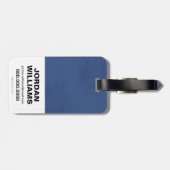 Étiquette À Bagage Ligue de Justice | Symbole de femme Wonder brossé (Dos horizontal)