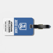 Étiquette À Bagage Ligue de Justice | Symbole Superman brosse et demi (Dos horizontal)