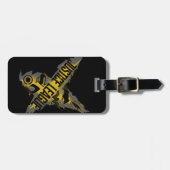 Étiquette À Bagage Ligue de Justice | Symboles de la Ligue et de l'éq (Devant horizontal)