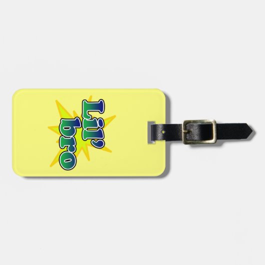 Étiquette À Bagage Lil Bro (Devant horizontal)