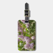 Étiquette À Bagage Lilac Bush Belles fleurs de printemps violettes (Devant Vertical)