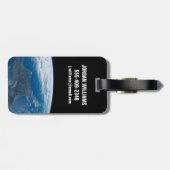 Étiquette À Bagage L'île du Nord de la Nouvelle-Zélande. (Dos horizontal)