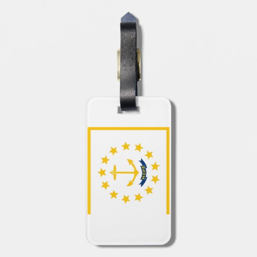 Étiquette À Bagage L'île Rhode (Dos Vertical)