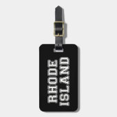 Étiquette À Bagage L'île Rhode (Devant Vertical)