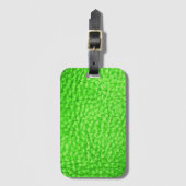 Étiquette À Bagage Lime légère en cuir Faux (Devant Vertical)