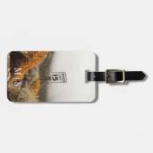 Étiquette À Bagage Limite de vitesse monogramme 15 Symbole Golden Sag (Devant horizontal)