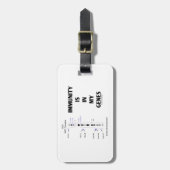 Étiquette À Bagage L'immunité est dans mes gènes (chromosome (Devant Vertical)