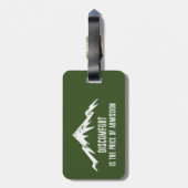 Étiquette À Bagage L'Inconfort Est Le Prix De L'Admission (Dos Vertical)