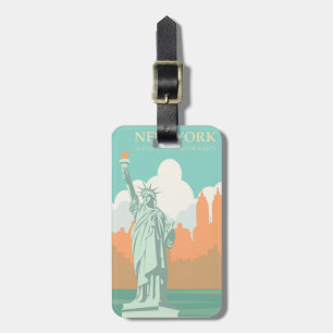 Étiquette À Bagage L'intemporel New York : Statue de la Liberté dans