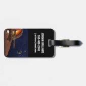 Étiquette À Bagage L'interprétation de l'artiste de la Lander de visi (Dos horizontal)