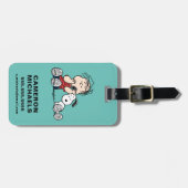 Étiquette À Bagage Linus consolé avec l'oreille de Snoopy (Devant horizontal)