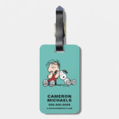 Étiquette À Bagage Linus consolé avec l'oreille de Snoopy (Dos Vertical)