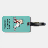 Étiquette À Bagage Linus consolé avec l'oreille de Snoopy (Dos horizontal)